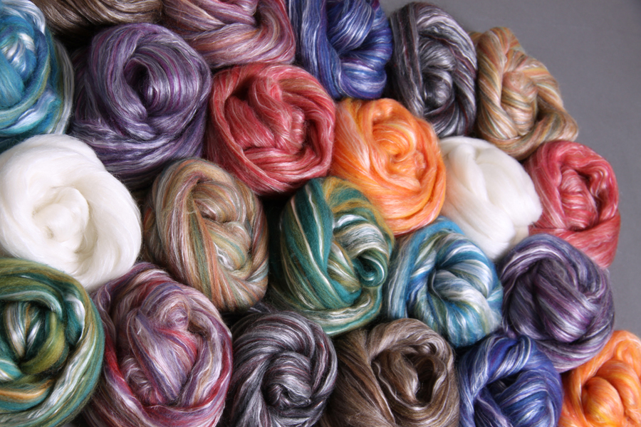 Nuno felting a Silk Merino scarf