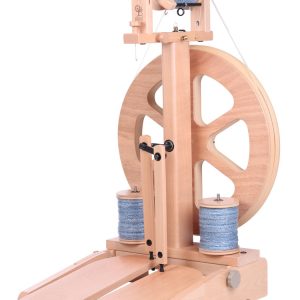 Ashford Spinning Wheel Kiwi 3 with folding treadles, Natural finish