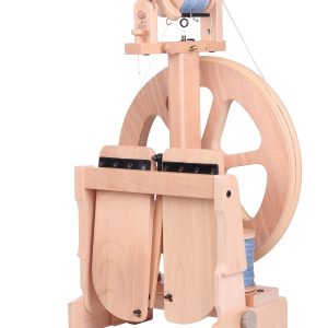 Ashford Spinning Wheel Kiwi 3 with folding treadles, Natural finish